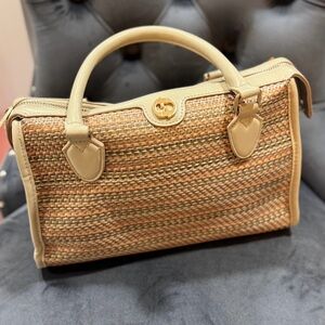 Tan Woven Handbag